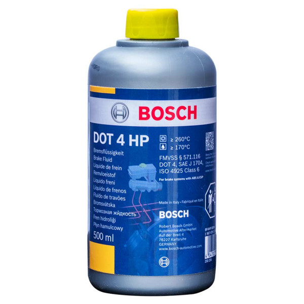 Тормозная жидкость  BOSCH DOT 4 HP 0.5L